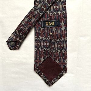 Silk XMI Mens Neck Tie Woven Textured Preppy Career Dark Academia Made In USA